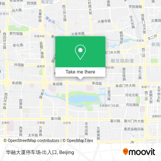 华融大厦停车场-出入口 map