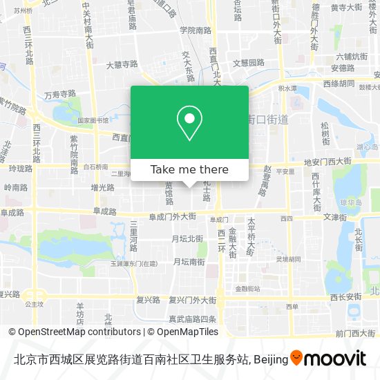 北京市西城区展览路街道百南社区卫生服务站 map