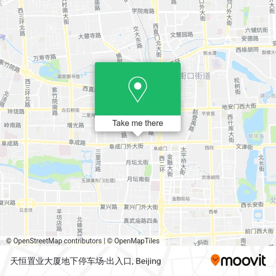 天恒置业大厦地下停车场-出入口 map