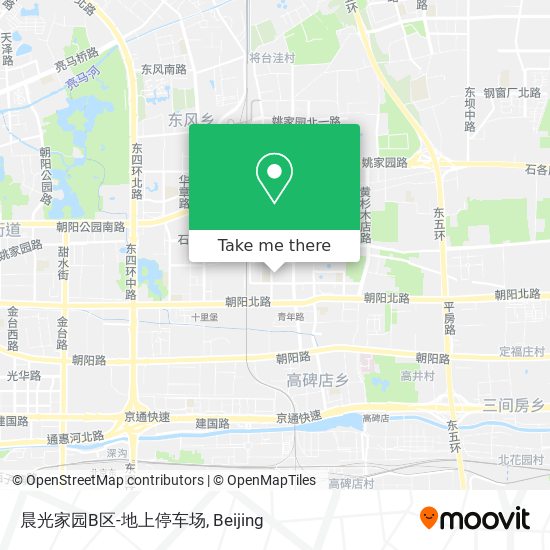 晨光家园B区-地上停车场 map