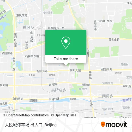 大悦城停车场-出入口 map