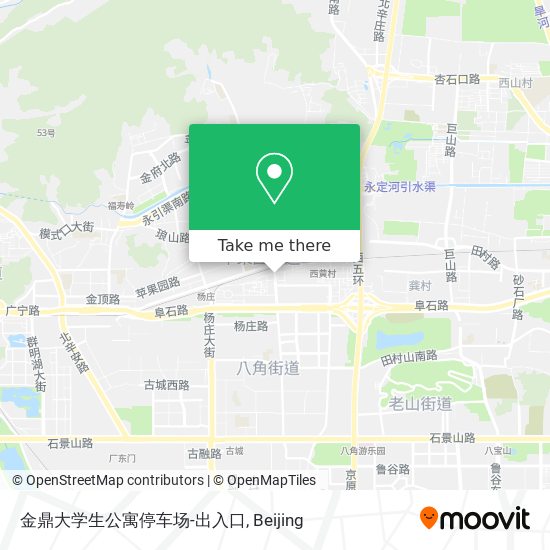 金鼎大学生公寓停车场-出入口 map