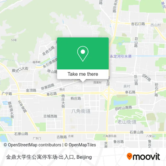 金鼎大学生公寓停车场-出入口 map