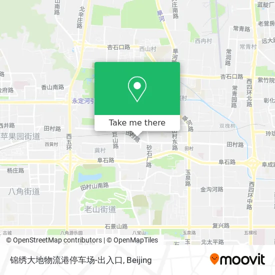 锦绣大地物流港停车场-出入口 map