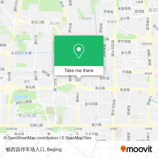 畅西园停车场入口 map