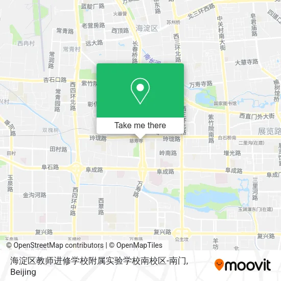 海淀区教师进修学校附属实验学校南校区-南门 map