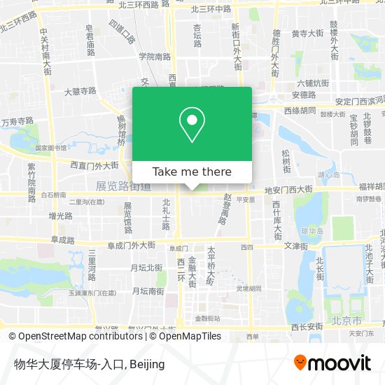 物华大厦停车场-入口 map