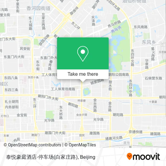 泰悦豪庭酒店-停车场(白家庄路) map