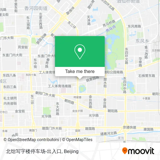 北饴写字楼停车场-出入口 map