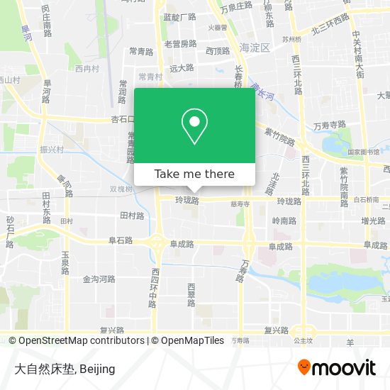 大自然床垫 map