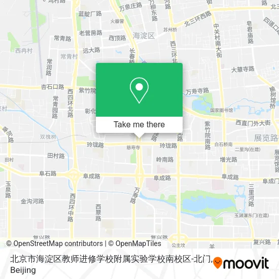 北京市海淀区教师进修学校附属实验学校南校区-北门 map