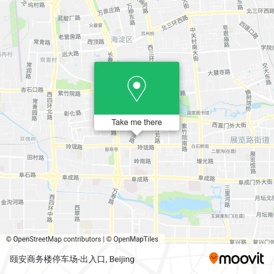 颐安商务楼停车场-出入口 map