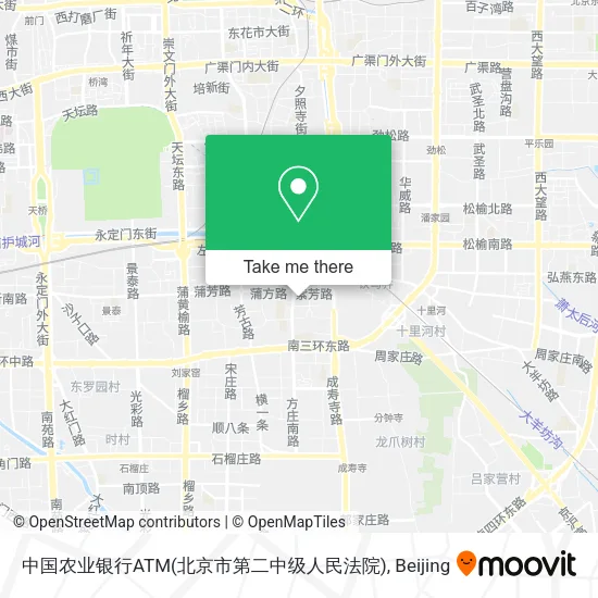 中国农业银行ATM(北京市第二中级人民法院) map