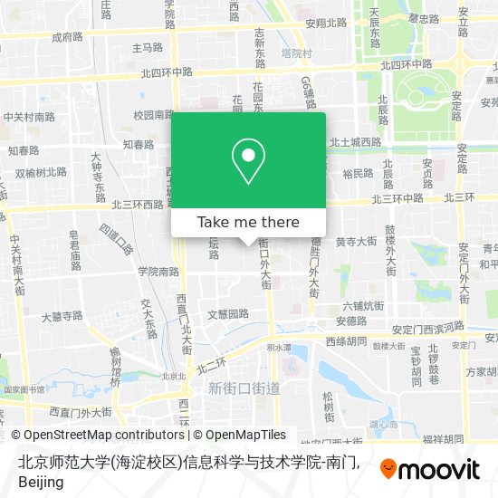北京师范大学(海淀校区)信息科学与技术学院-南门 map
