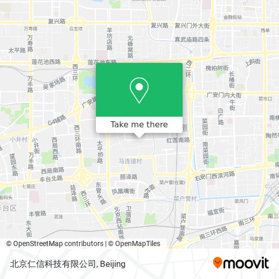 北京仁信科技有限公司 map