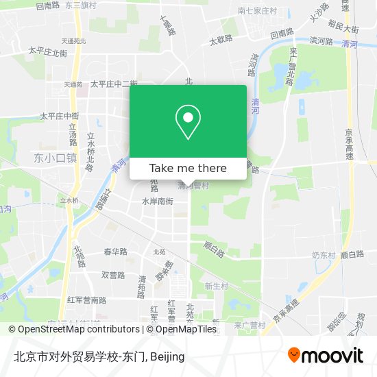 北京市对外贸易学校-东门 map