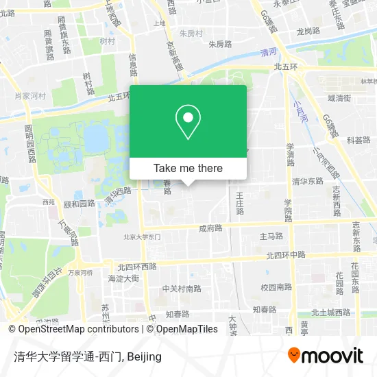 清华大学留学通-西门 map