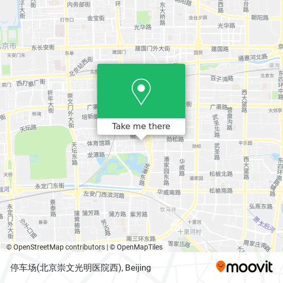 停车场(北京崇文光明医院西) map