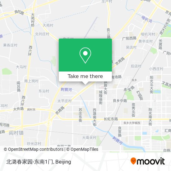 北潞春家园-东南1门 map