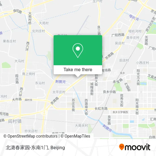 北潞春家园-东南1门 map