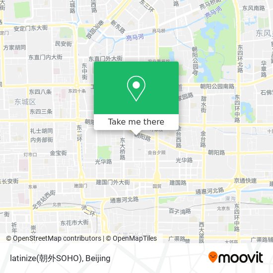 latinize(朝外SOHO) map
