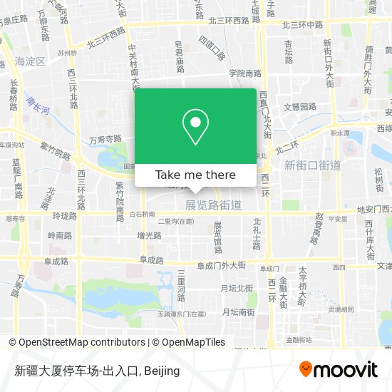 新疆大厦停车场-出入口 map
