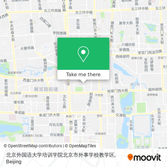 北京外国语大学培训学院北京市外事学校教学区 map