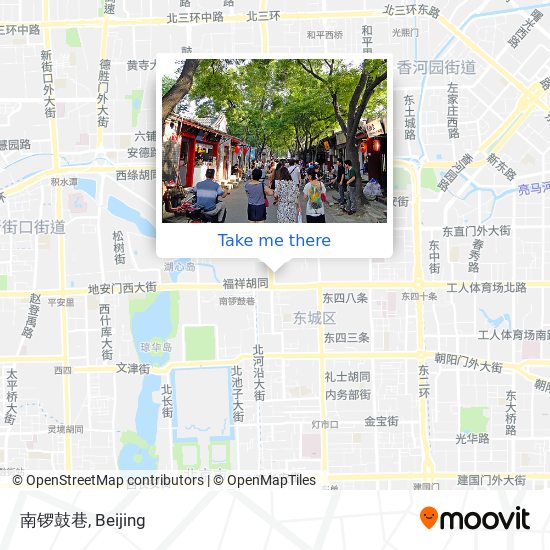 南锣鼓巷 map
