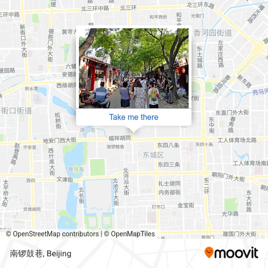 南锣鼓巷 map