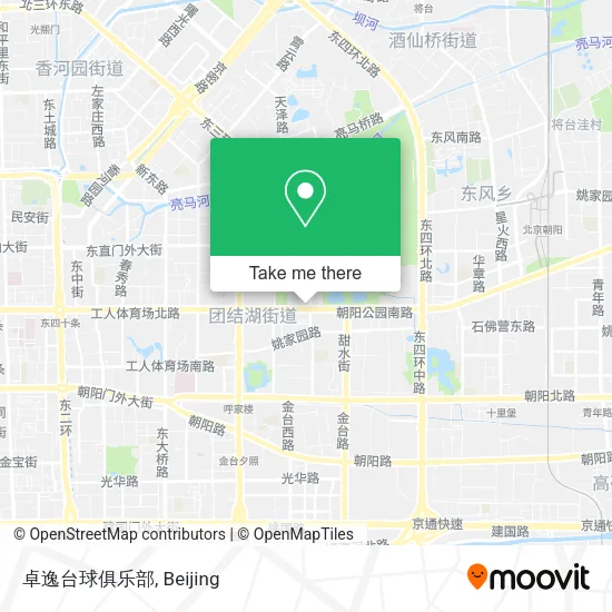 卓逸台球俱乐部 map