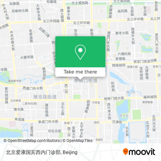 北京爱康国宾西内门诊部 map