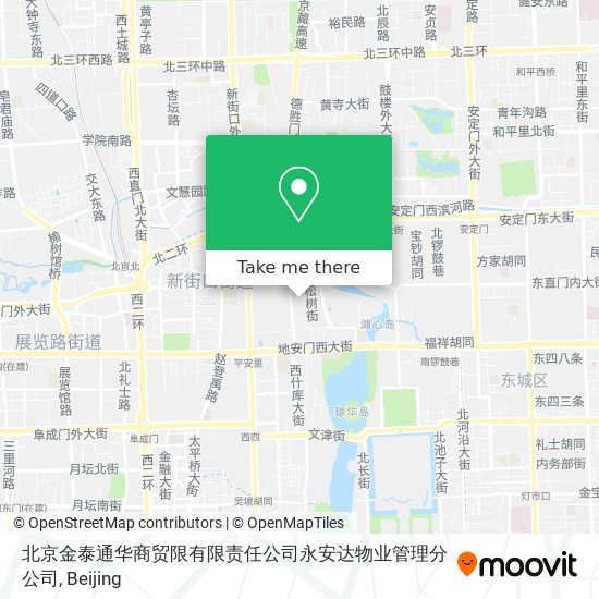 北京金泰通华商贸限有限责任公司永安达物业管理分公司 map