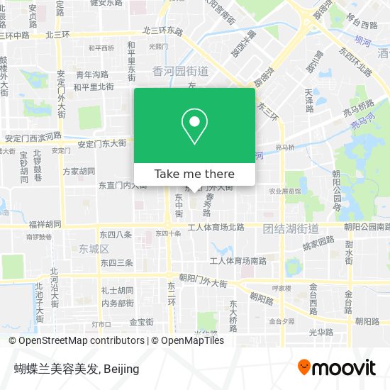 蝴蝶兰美容美发 map