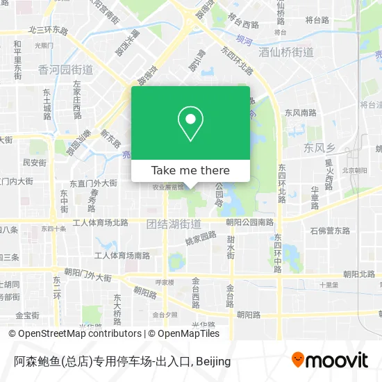 阿森鲍鱼(总店)专用停车场-出入口 map