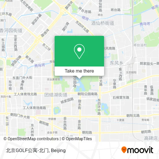 北京GOLF公寓-北门 map