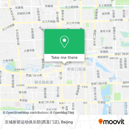 京城射箭运动俱乐部(西直门店) map