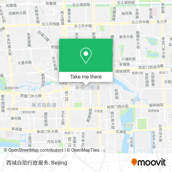 西城自助行政服务 map