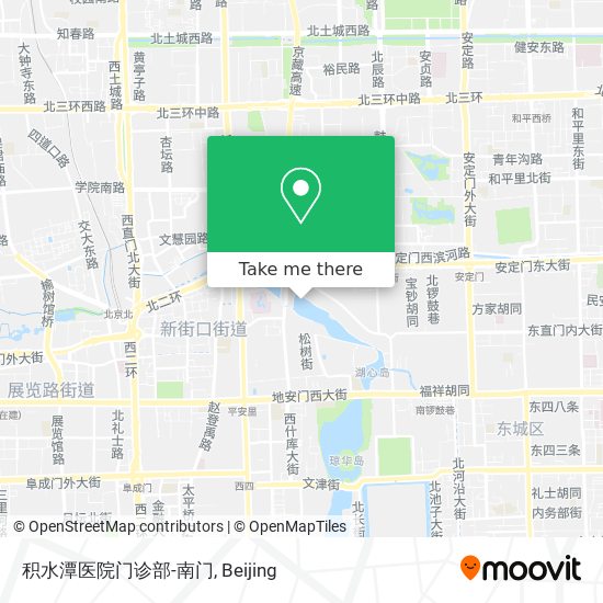 积水潭医院门诊部-南门 map
