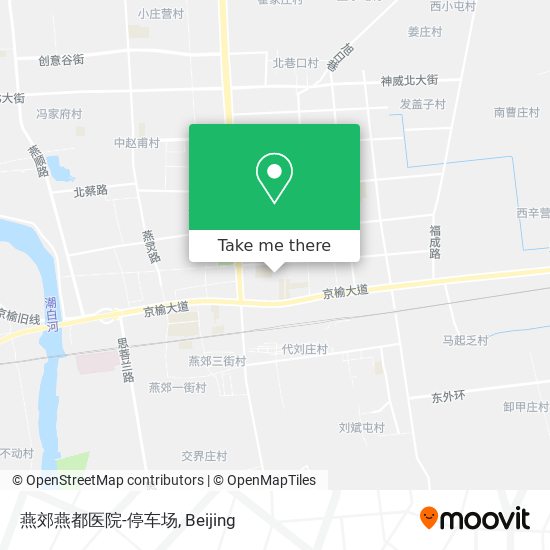 燕郊燕都医院-停车场 map