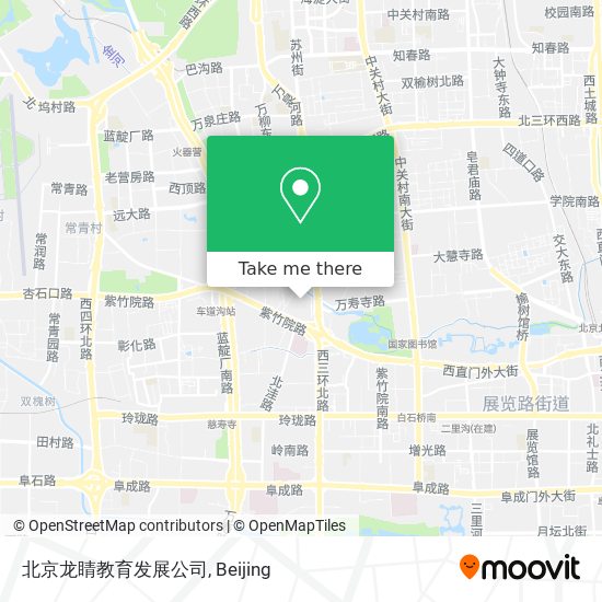 北京龙睛教育发展公司 map
