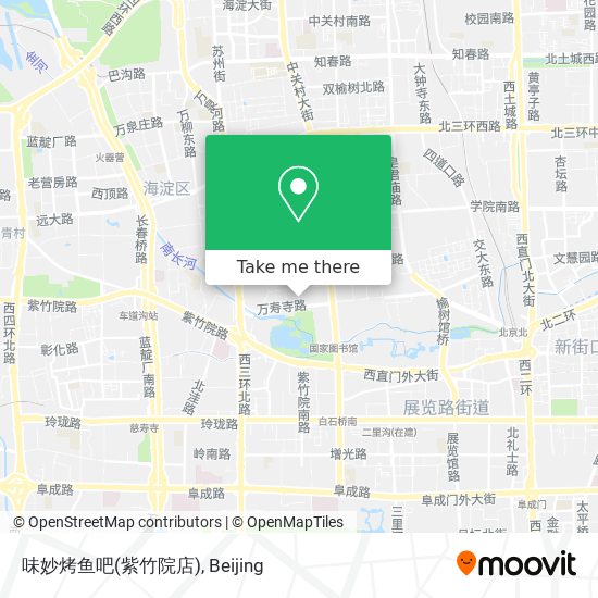 味妙烤鱼吧(紫竹院店) map