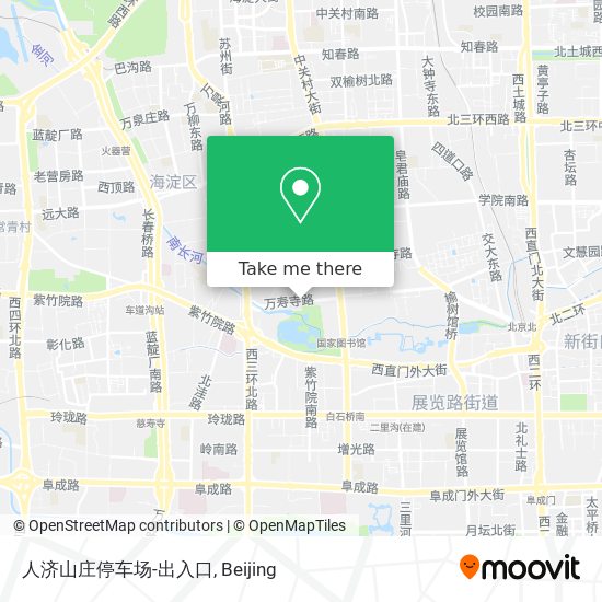 人济山庄停车场-出入口 map