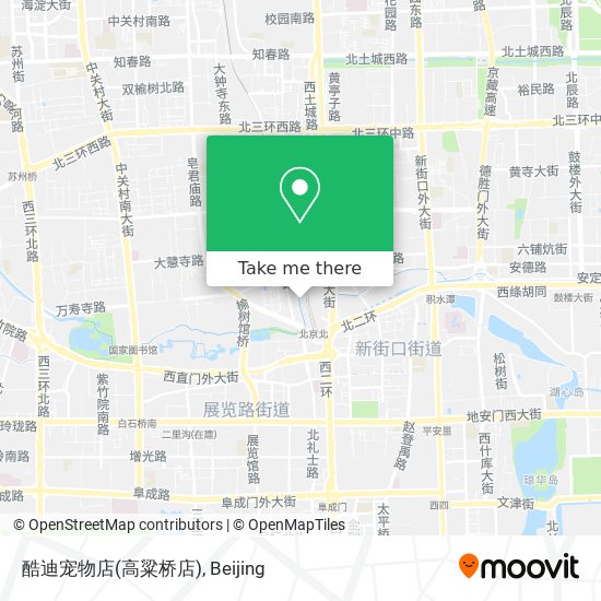 酷迪宠物店(高粱桥店) map