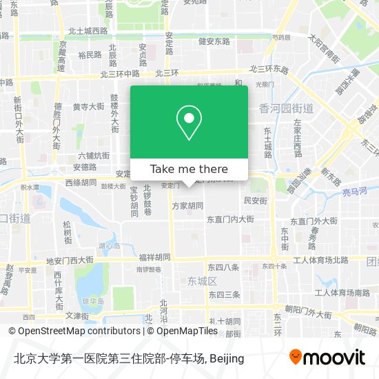 北京大学第一医院第三住院部-停车场 map