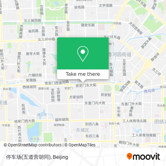 停车场(五道营胡同) map