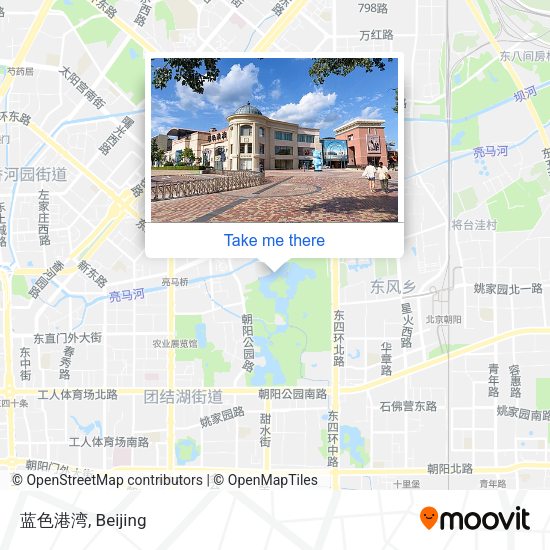 蓝色港湾 map