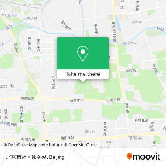 北京市社区服务站 map