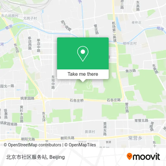 北京市社区服务站 map