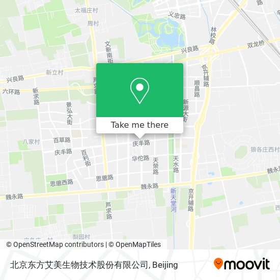 北京东方艾美生物技术股份有限公司 map