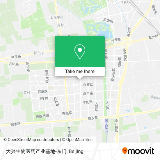 大兴生物医药产业基地-东门 map